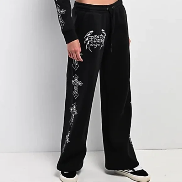 Ed Hardy Two Pc Set rhinestone Hoodie and Pant - Picture 6 of 6